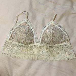 Victoria’s Secret white lace bralette
